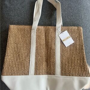 Show me your Mumu Tan and Cream Women's Tote Bag